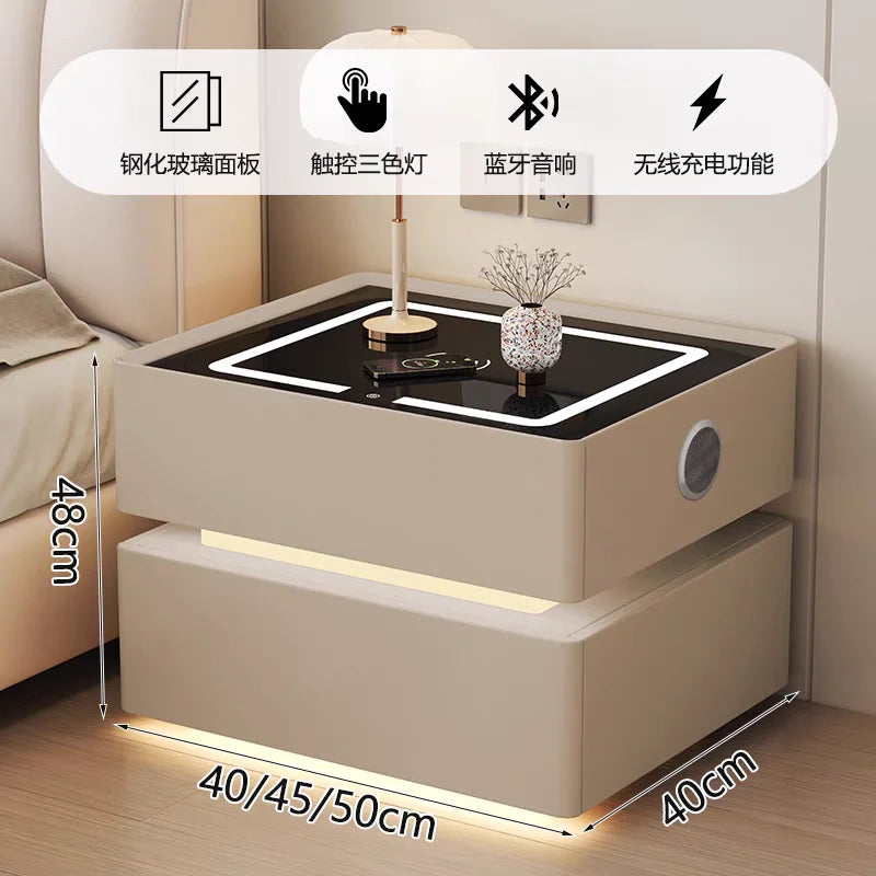 Night Table Nightstands Bedside Tables Smart Dressers Bedroom Furniture Bed Side Home Mesinhas De Cabeceira Nightstand Stand