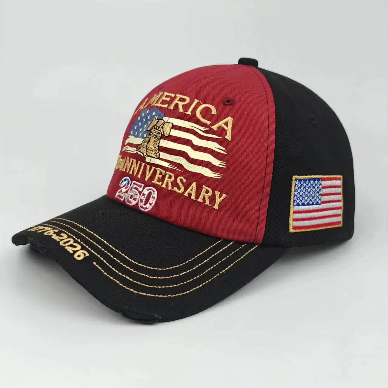 250th Anniversary of the United States Embroidery Hats Outdoor Personality Leisure Men Women Visor Cap 2026 New Baseball Cap