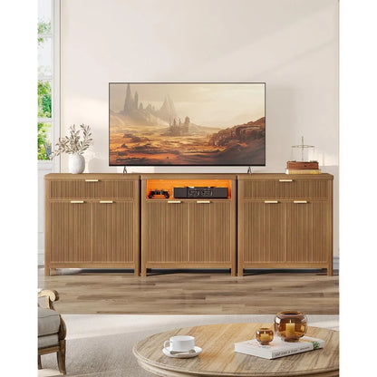 Exquisite Sideboard Buffet Storage Cabinet with Storage and Drawers, Buffet Table Coffee Bar Cabinet for Kitchen Entryway Living