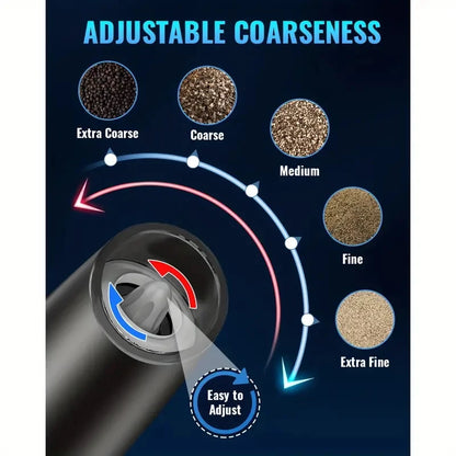 Gravity Electric Salt And Pepper Mill, Tilt To Grind Automatically, Battery Powered, Coarseness Adjustable, Upgraded Large Capac