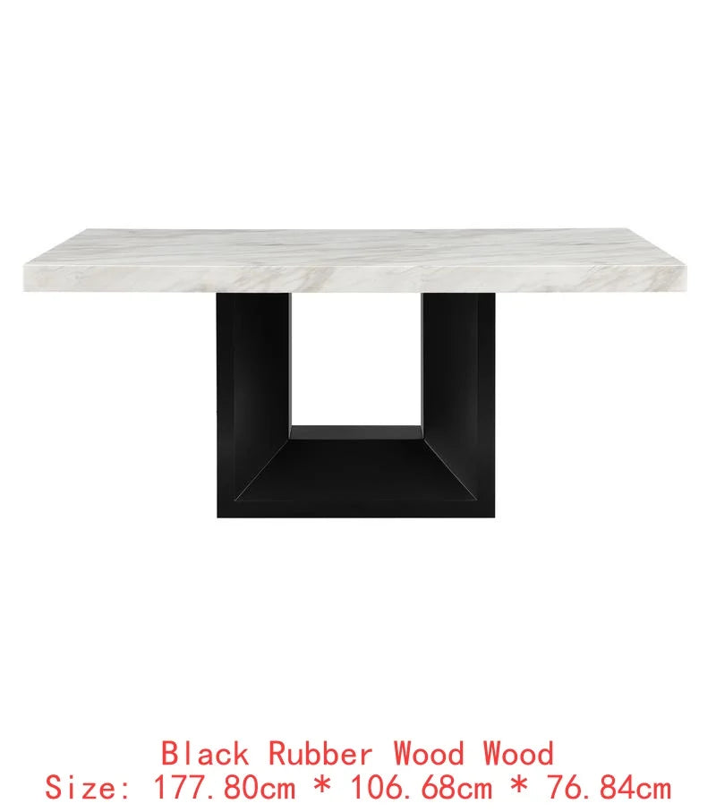 Dining Table with 4 Chairs and Bench Set