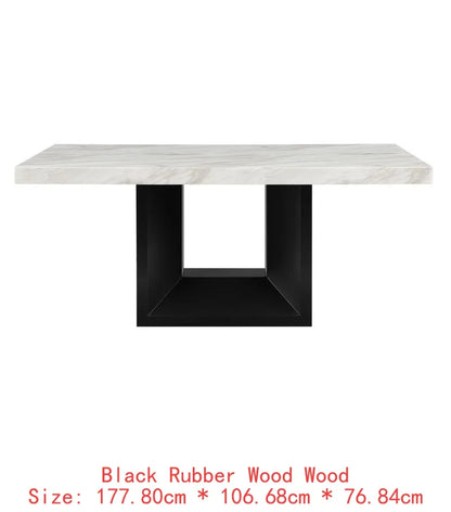 Dining Table with 4 Chairs and Bench Set