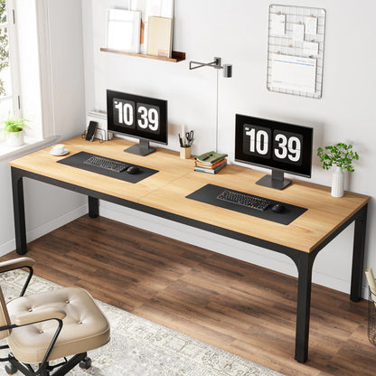 Tribesigns 78.7 Inches Extra Long Computer Desk 2 Person Desk, Double Long Desk, Workstaion for Home Office