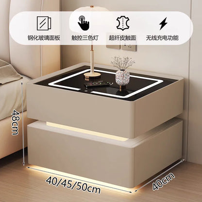 Night Table Nightstands Bedside Tables Smart Dressers Bedroom Furniture Bed Side Home Mesinhas De Cabeceira Nightstand Stand