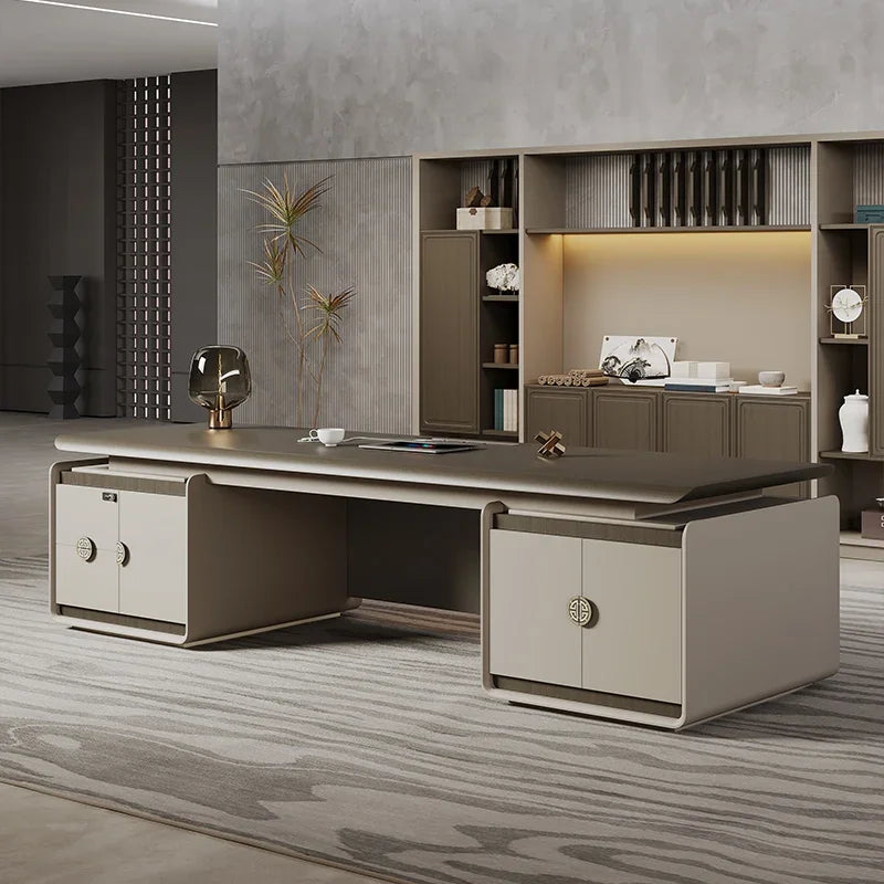 High Quality Designer Office Desk Work Cheap Luxury Executive Office Desk Minimalist Secretary Unusual Wooden Bureau Furniture