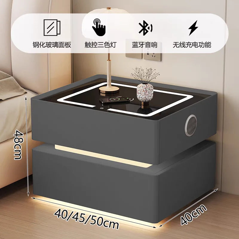 Night Table Nightstands Bedside Tables Smart Dressers Bedroom Furniture Bed Side Home Mesinhas De Cabeceira Nightstand Stand