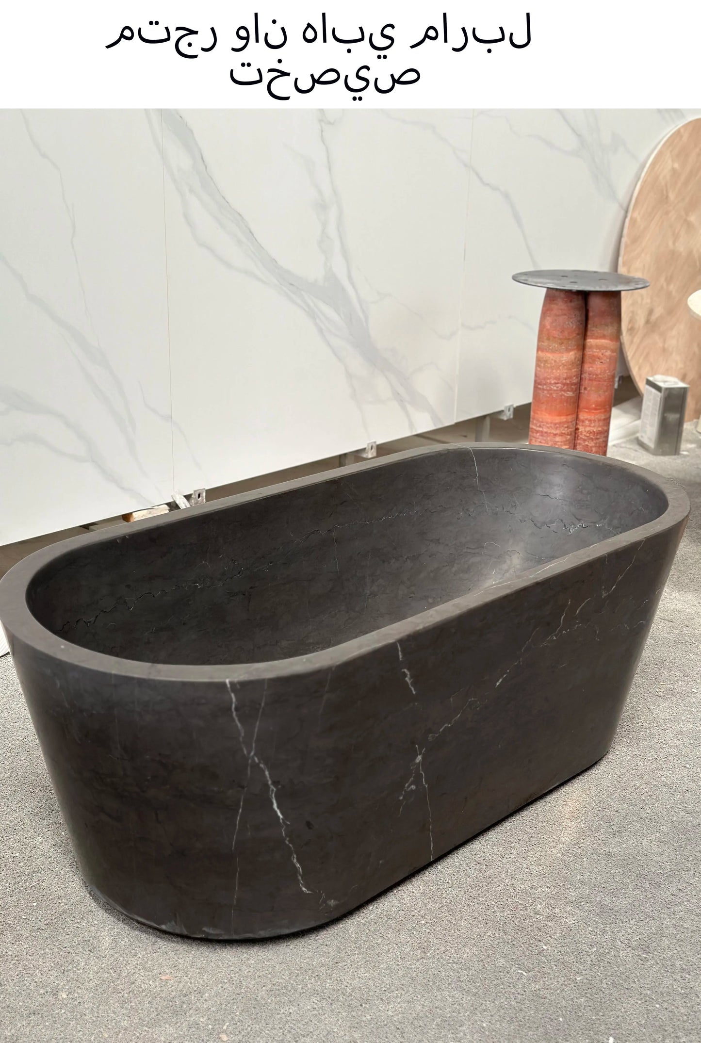 Custom Luxury Marble Bathtub-Hand Carved Solid Stone Bathtub, Independent Bathtub for Master Bathroom and Designed Centerpiece