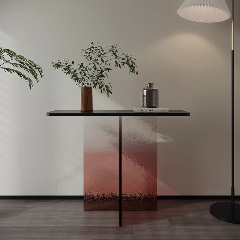 Lobby Acrylic Console Table Nordic Modern Center Entrance Console Tables Luxury Hallway Consolle Ingresso Living Room Furniture
