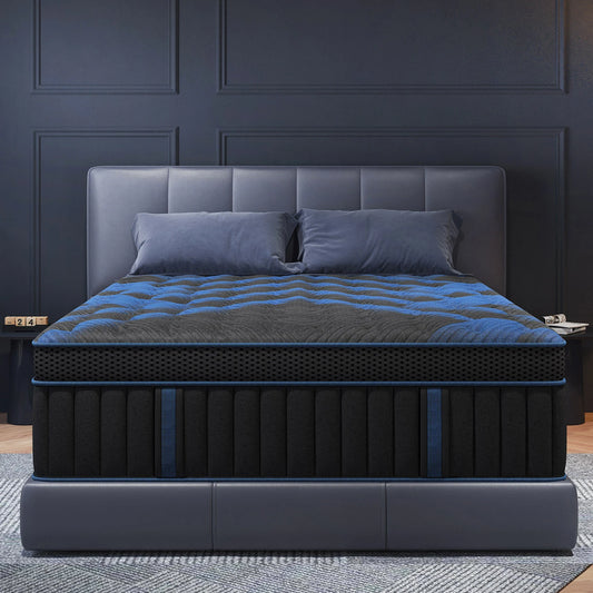 12"14" Gel Memory Foam Hybrid Pocket Spring Mattress Twin Full Queen King Bed Mattress In A Box, Medium Firm Motion Isolation