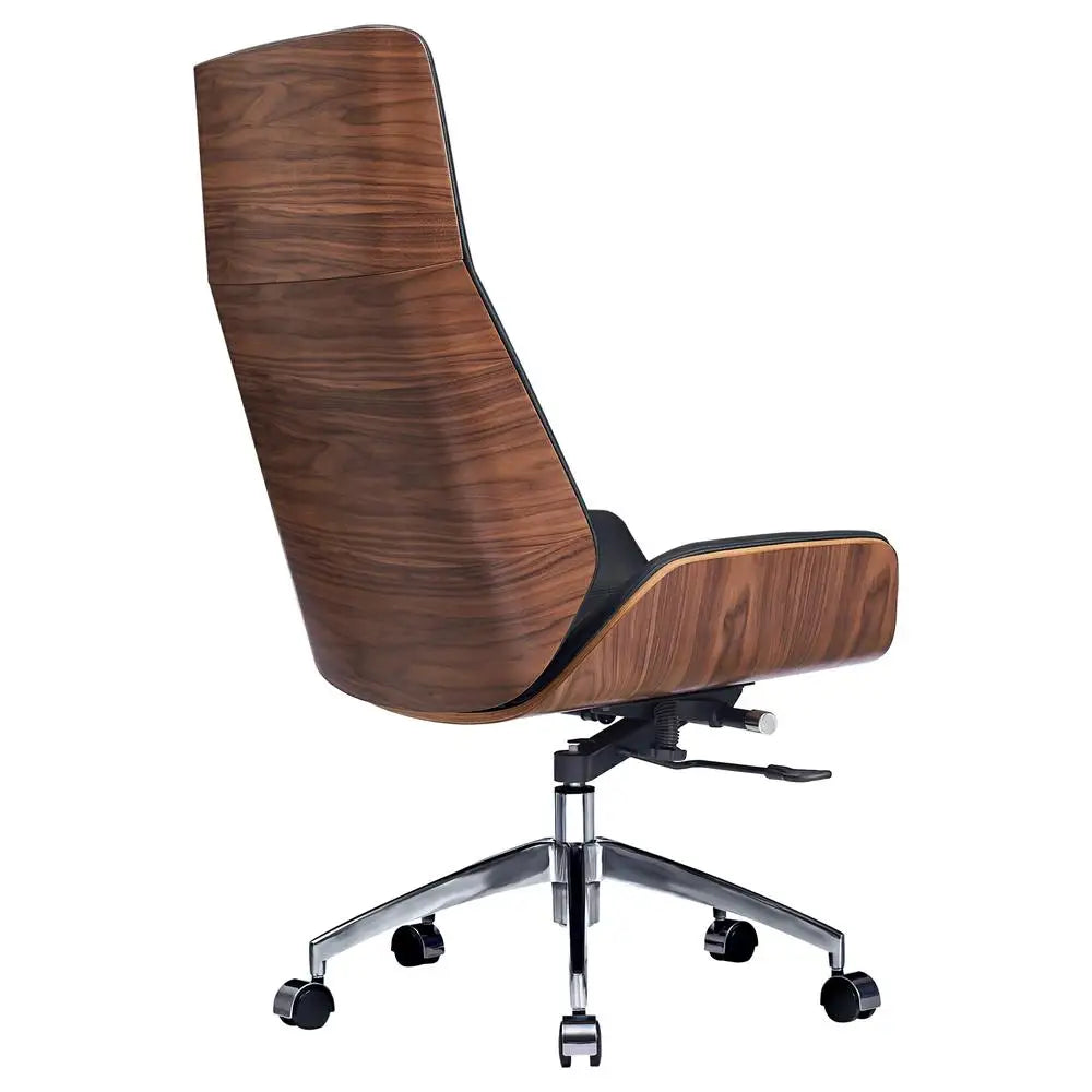 Genuine Leather Office Chair Armless